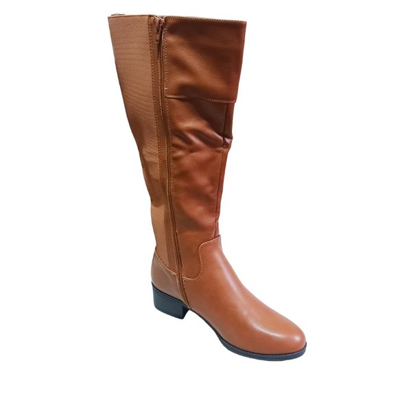 NWOT NAUTICA WOMEN COGNAC KNEE HIGH BOOTS SIZE 7 - Picture 6 of 10